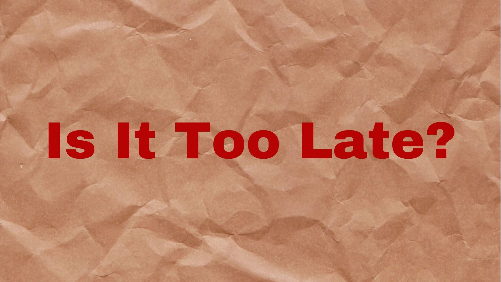 Is It Too Late For Your Practice? The New Renaissance